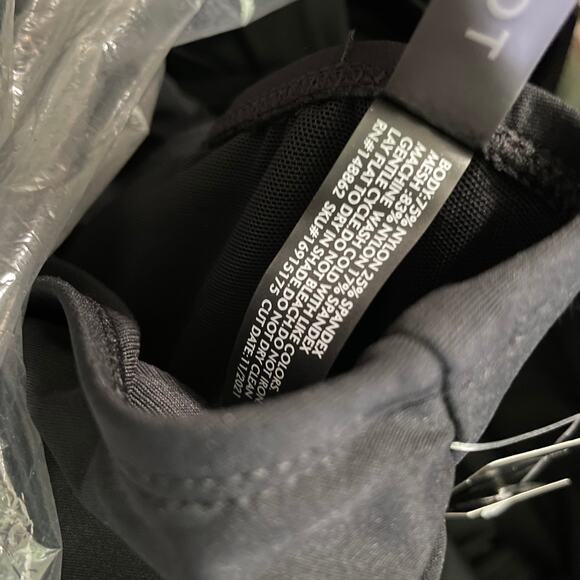 Torrid NWT Corset Shape Lace Up Mid Length Swim Dress Black 00X Compression - Picture 9 of 9